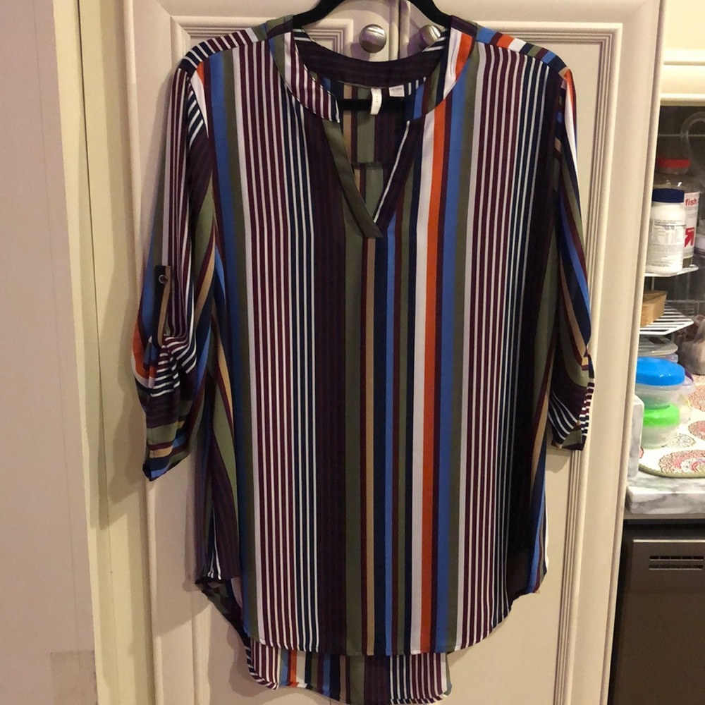 Hi-Lo silky blouse